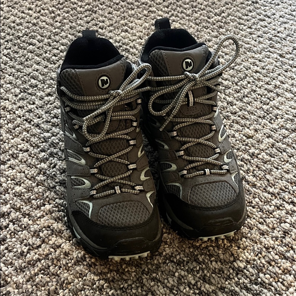 Merrell Charcoal and Blue Hiking Boots
